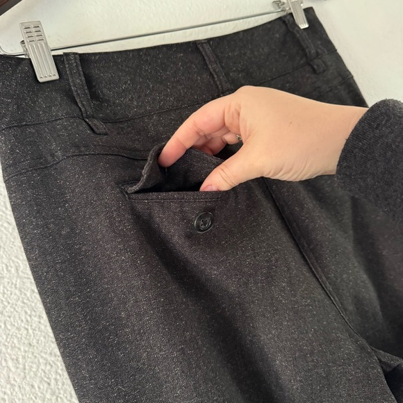 Apostrophe Retro Petite Dark Gray Black Speckled Knit Trousers 6 Petite Womens - Picture 3 of 16